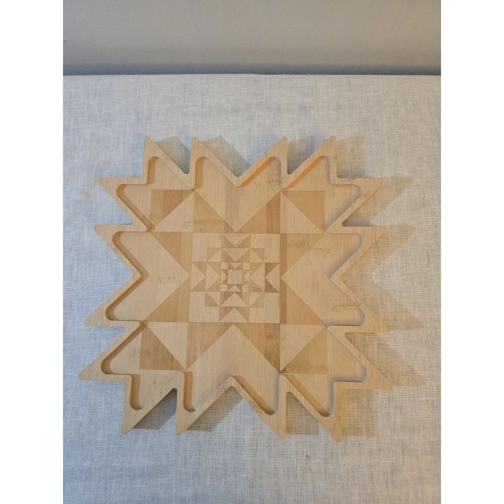 Missouri Star Quilt Co. Bamboo Geometric Trivet 12